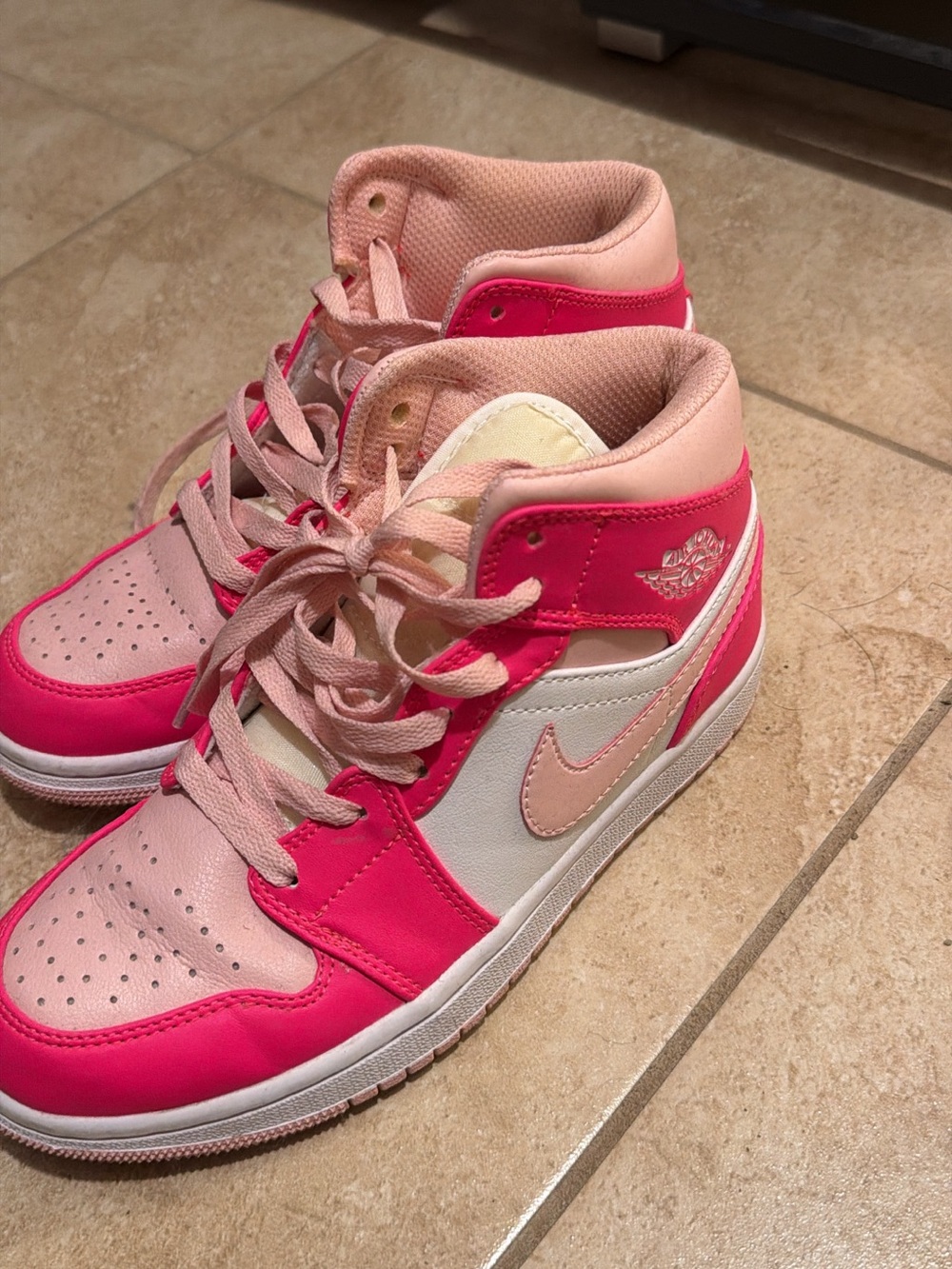 Pink High-Top Women’s Sneakers